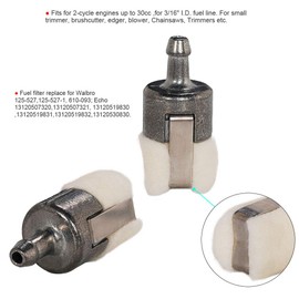 HIFROM (Pack of 12 Fuel Filter Replacement for Walbro 125-527 Echo 131-205-07320 Robin 3112 Shindaiwa T230 T231 Stihl FC75 FS85 String Trimmer/Edger/Backpack Blower