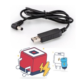 maxx.onLine® 1 m Charging Cable for Toniebox or Other Devices, DC 5V to 9V Type A to DC 5.5 x 2.1/2.5 mm Barrel Plug, DC Voltage Converter, Step Up & Boost Converter Cable