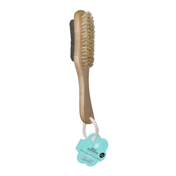 Daily Concepts Daily Dual Foot Scrubber to Scrub and Exfoliate Dead Skin Cells, Corns, Calluses an Rough Skin on your Feet, Organic and Vegan 65g