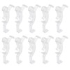 Unlorspy 10Pcs Clear Valance Clips 2.5inch Replaceable Blind Clips Plastic