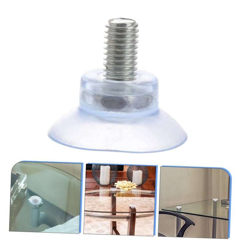 Alipis 8 Pack PVC Suction Cups Thick for Desk Fish