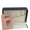 SHERCHPRY Black Cufflink Box Tie Bar Case Tie Clip Storage