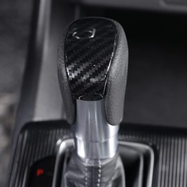for Honda Civic 2022 2023 2024, Gear Shift Knob Cover for CRV CR-V 2023 2024, Sporty Interior Accessory for Accord 2018-2025 Automatic Transmission CVT Gear Shift Trim Protector Sticker- Carbon Fiber