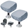 2 Pack Boat Seat Covers - Waterproof 600D Heavy Duty