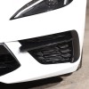 carcartrim-2022 Carbon fiber ABS Front Bumper Fog Light Lamp Trims
