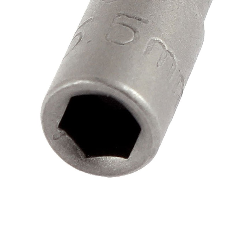 sourcingmap 1/4 Inch Hexagon Shank 5.5mm Hex Nut Socket Driver