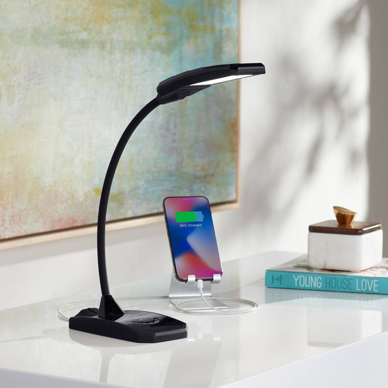 360 Lighting Ricky Modern Minimalist Desk Table Lamp with USB