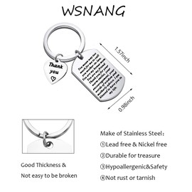 WSNANG Mother In Law Gift Future Mother Gift I Am Blessed To Have You In My Life Mother In Law Keychain (Mother In Law Keychain)