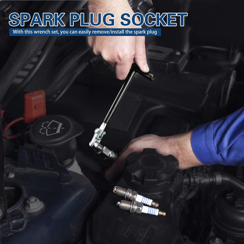 Sukudon Spark Plug Wrench Set - Engine tools for Easy