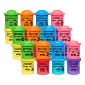 Colorations 24 Wheat & Gluten Free Classic Dough - 8 Colors (2oz Each) | Non-Toxic, Play Dough, Bulk Set, Sensory Kit, Party Favors, Classroom Pack