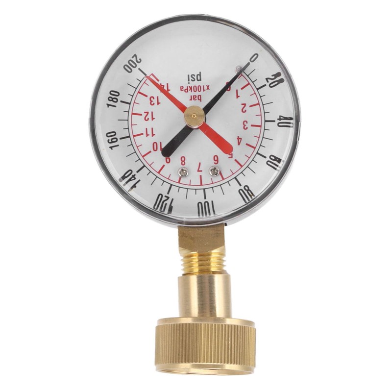 Aluminum Alloy Water Pressure Gauge, Universal Water Pressure Gauge 200