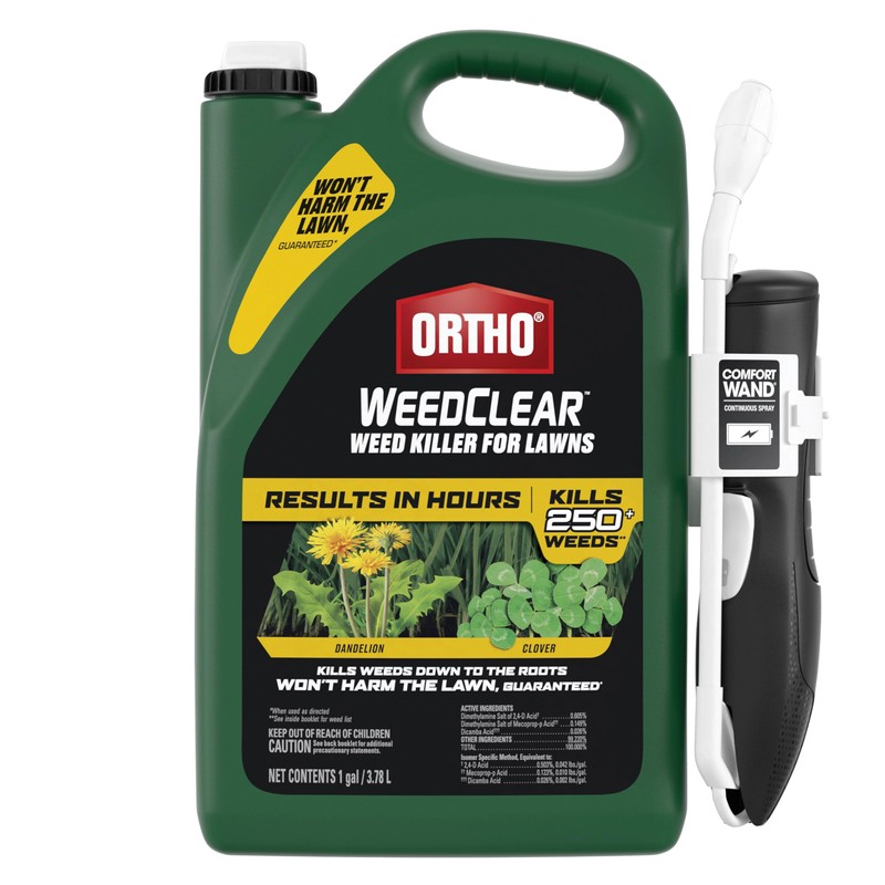 Ortho WeedClear Weed Killer for Lawns with Comfort Wand, Kills