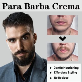 Para Barba, Crecimiento De Barba Para Hombre, Beard Stimulating Balm Beard Cream, Estimulante De Barba Ultra Potente, Beard Balm for Men Growth Oil, Balsamo Negro Moisturizes Strengthens (1PCS)