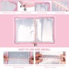 RdjEokf Sticker Storage Organizer, Transparent Sticker Collecting Zipper Binder Album,