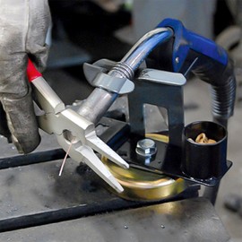 8” Mig Welding Plier, Nozzle Cleaner, Rounded Hammer Face, Tempered Wire Cutter, Ergonomic Vinyl Coated Handle, PM08, Strong Hand Tools