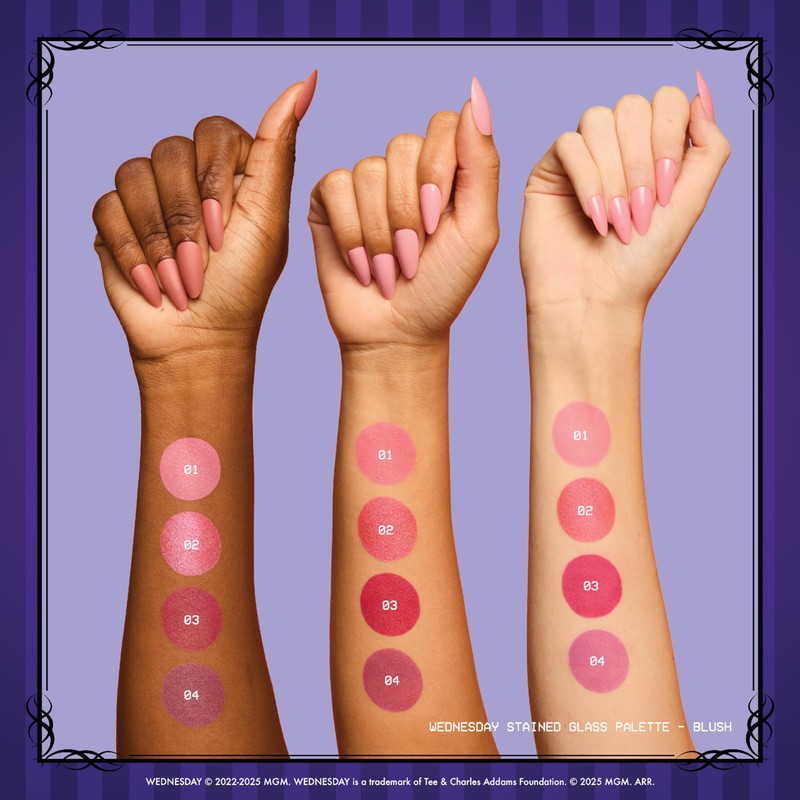 NYX PROFESSIONAL MAKEUP Wednesday Stained Glass Blush Palette, Makeup Palette