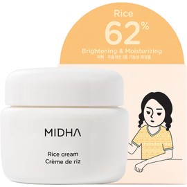 MIDHA- Crema de Arroz 1.7oz (50gr) 63% Agua de Arroz Crema de Día