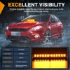 Nilight 12LED Traffic Advisor Strobe Light Bar Amber Emergency Warning