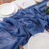 CHUQING Chiffon Table Runner Blue Table Runner Wedding Fabric Tulle