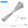 PATIKIL Metal Zip Ties 100 Pcs, 10 Inch Heavy Duty