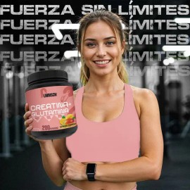 Suplemento Creatina + Glutamina Flamish 1kg 50 Servicios