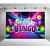 Loccor 5x3ft Fabric Bingo Backdrop Bingo Night Game Time Snooker