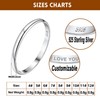 2MM Women Silver Wedding Bands Stackable Minimalist Classic Plain Ring