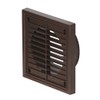 Airflow® External Wall Vent Cover – Brown Round Plastic Grille