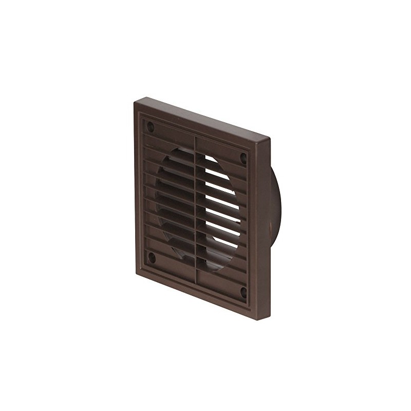 Airflow® External Wall Vent Cover – Brown Round Plastic Grille