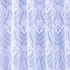 Milan White Net Curtain Art Deco Heavy Quality All Over