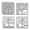 Spellbinders Shapeabilities Four Seasons Silhouettes Etched Die Set