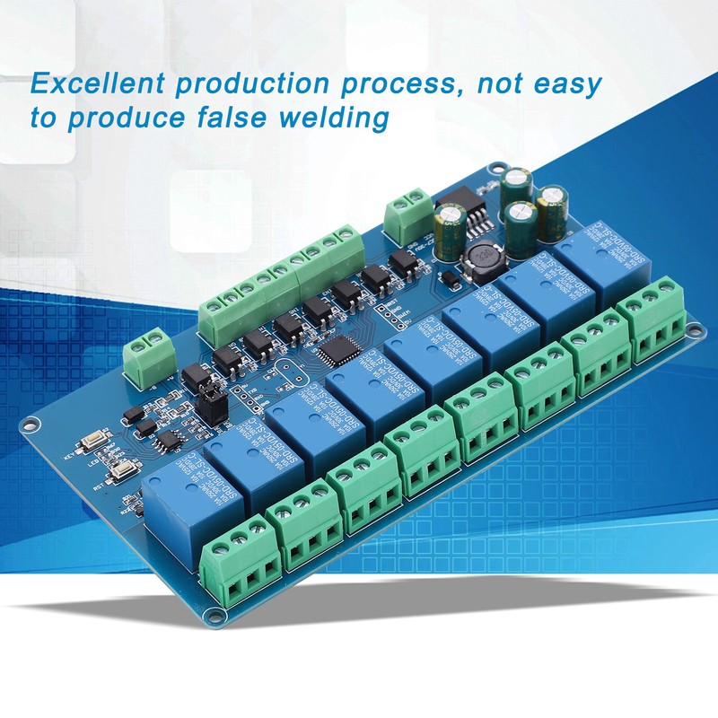 Relay Module 8 Channel Optocoupler Input Signal Detection Electronic Component