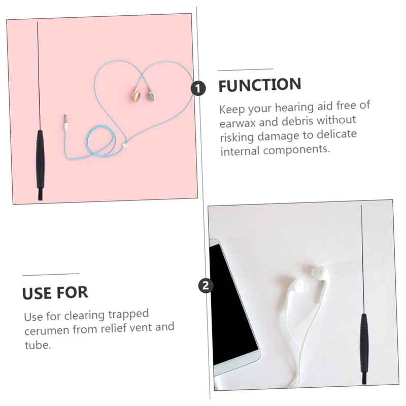 FRCOLOR Hearing Aid Cleaning Brush Set with Magnet Essential Hearing
