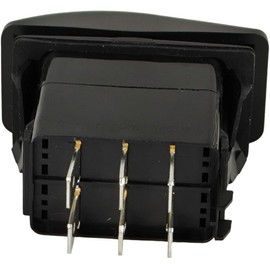 XYZIL 6 Pin ON-Off-ON Rocker Switch VLD2S00B-AZC00-000 DPDT 20A 12V DC