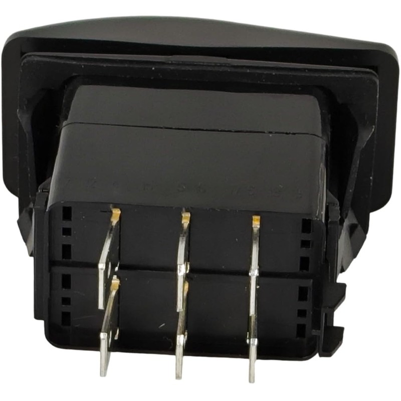 XYZIL 6 Pin ON-Off-ON Rocker Switch VLD2S00B-AZC00-000 DPDT 20A 12V