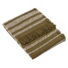 Hoem Jour Woven Fringed Throw, Olive, 130 x 180cm