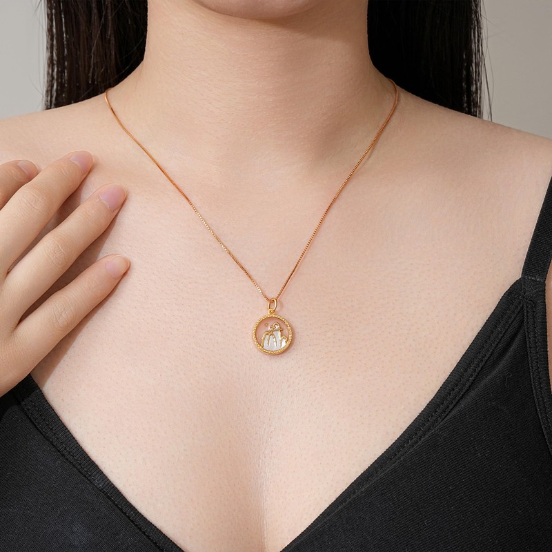 925 Sterling Silver Mustard Seed Necklace for Women Mountains Jewelry