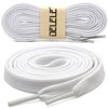 DELELE Solid Flat Shoelaces Hollow Thick Athletic Shoe Laces Strings