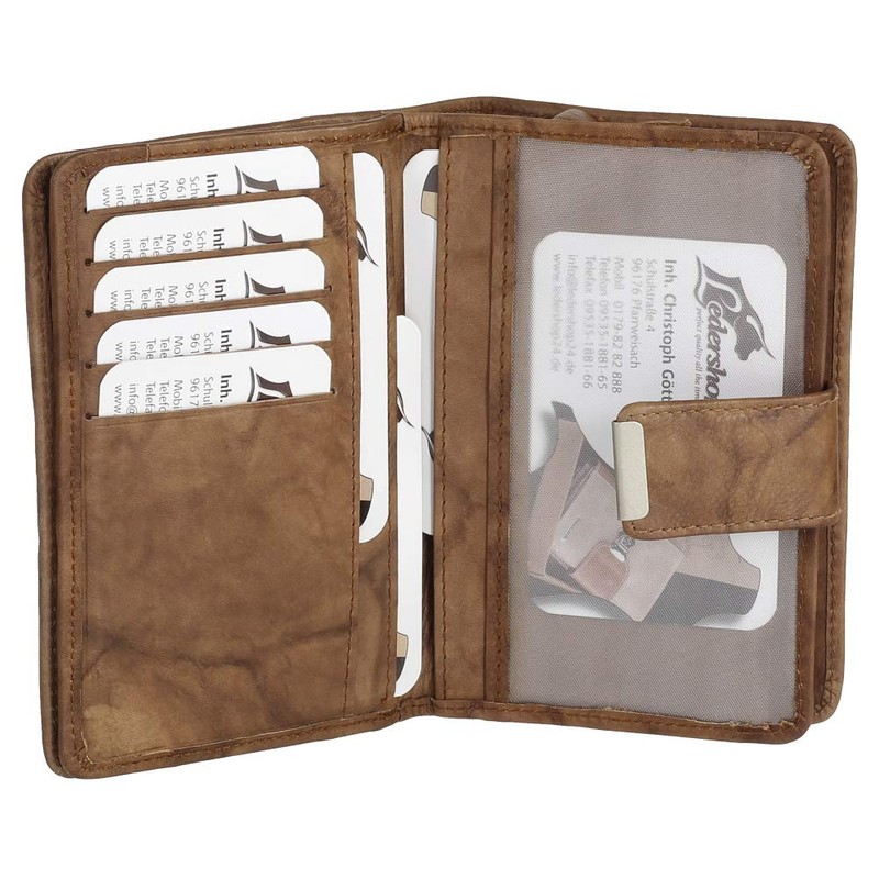 Ledershop24 Women’s Leather Wallet Purse, Various Colours Gift Set and
