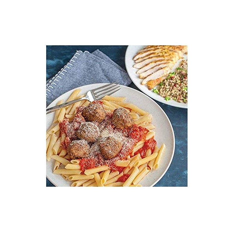 Nordic Ware Microwave Everyday Dinner Plates, Set of 4, white,