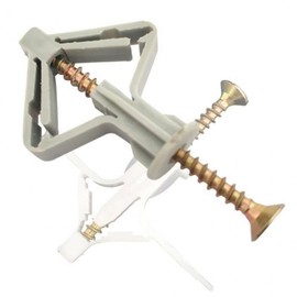 Anchor Screw Expansion Drywall Anchor Kit Self Drilling Gypsum Gray GD09112 100ea