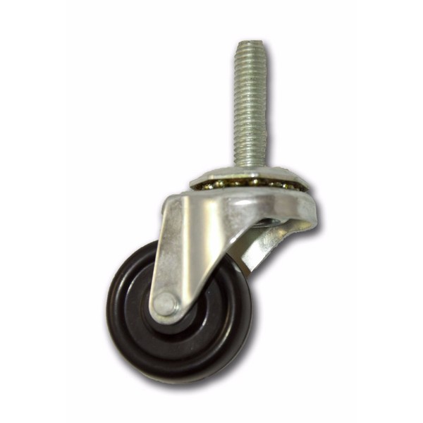 1-5/8" Caster w/ 3/8" x 1-1/2" Stem & Rubber Wheel