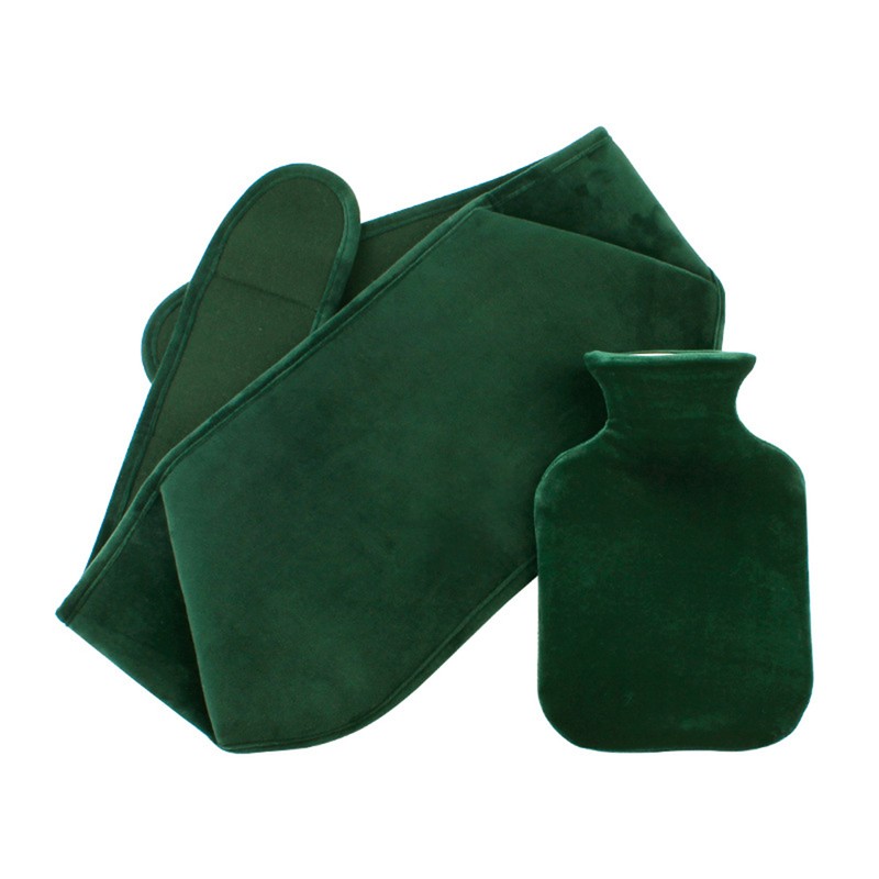 Hot Water Bottle Bag with Warm Plush Waist Cover Belt