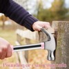LOZAGU 8oz Hammer, 2-Piece Small Claw Hammer & Rubber Mallet