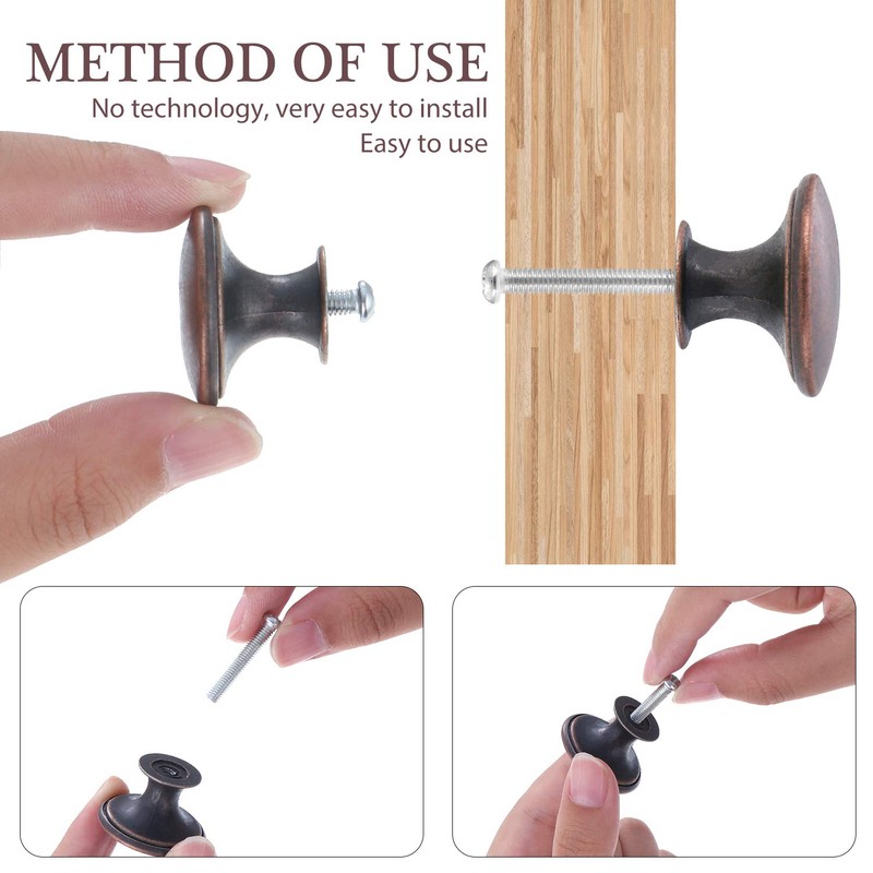 TsunNee 24pcs Vintage Style Chic Drawer Knobs Antique Kitchen Cabinet