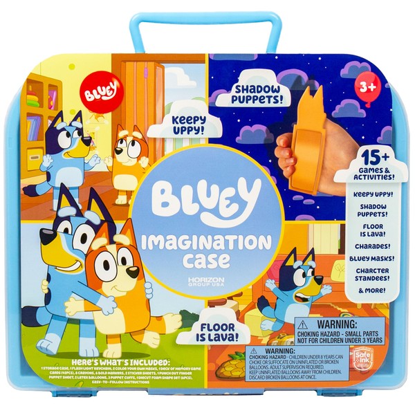 Bluey Imagination Case, 15 Games & Activities, Travel-Friendly Bluey Playset