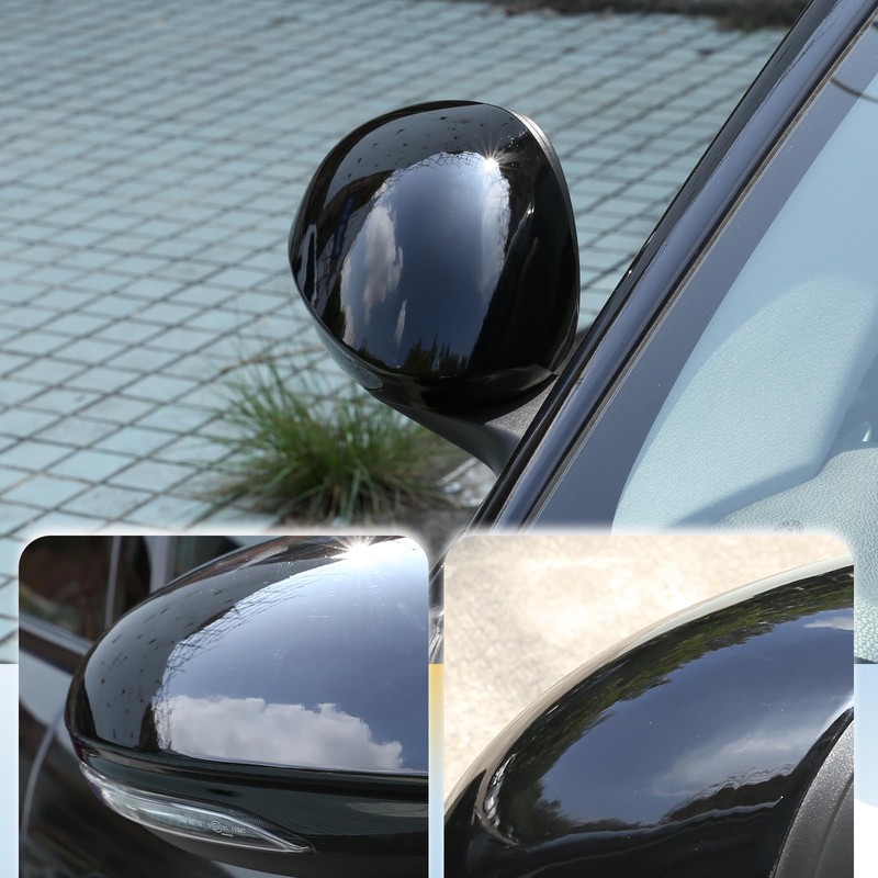 LLKUANG Car Rearview Mirror Cap Decoration Cover for Alfa Romeo