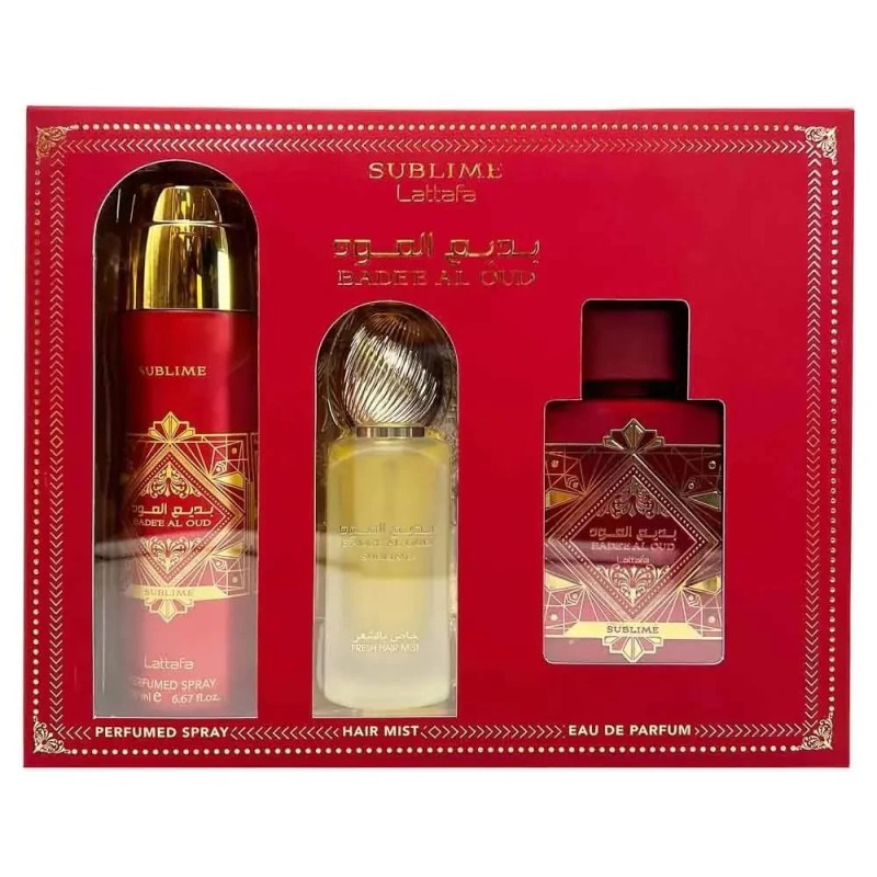 Lattafa Badee Al Oud Sublime Perfume Set Eau De Parfum