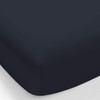 BASIC CHOICE Brushed Microfiber Bed Sheet Set, Navy, King, 4