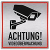 Sign Video Surveillance Warning Video Surveillance 20 x 20 cm